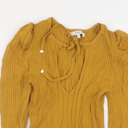 Womens UK Size 8 NEXT Yellow Pullover Jumper