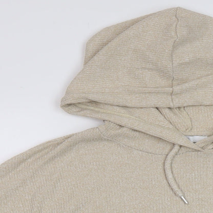 Very Womens Beige Polyester Pullover Hoodie Size 20 Pullover
