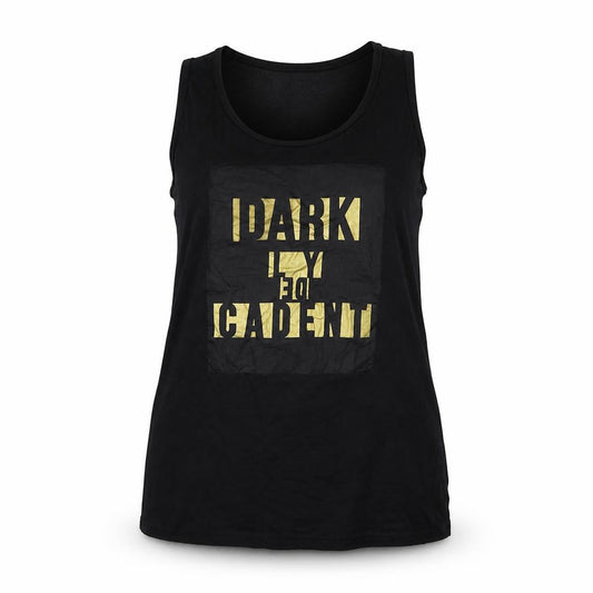 Just Female Womens Black Viscose Basic Tank Size M Scoop Neck
