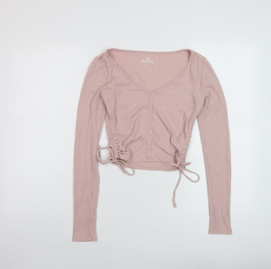 Womens UK Size XS Hollister Pink Pullover Jumper