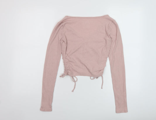 Womens UK Size XS Hollister Pink Pullover Jumper
