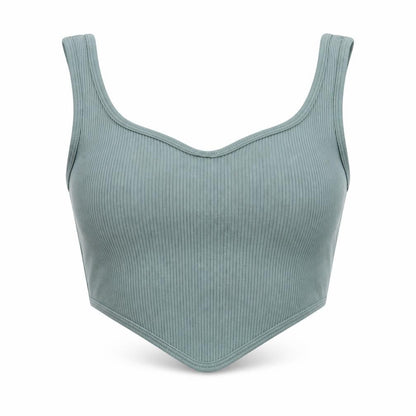 Womens UK Size XS Zara Green Cropped Tank