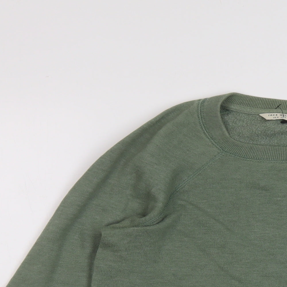 Womens UK Size 8 Jack Wills Green Pullover Sweatshirt