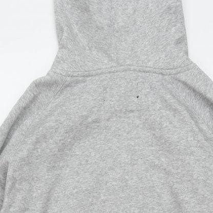 Perché Mens Grey Cotton Pullover Hoodie Size M