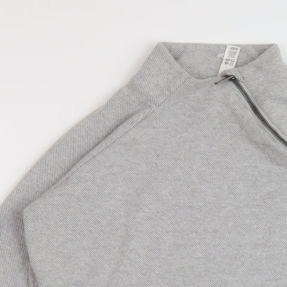 Kyodan Womens Grey Polyester Pullover Sweatshirt Size S Zip