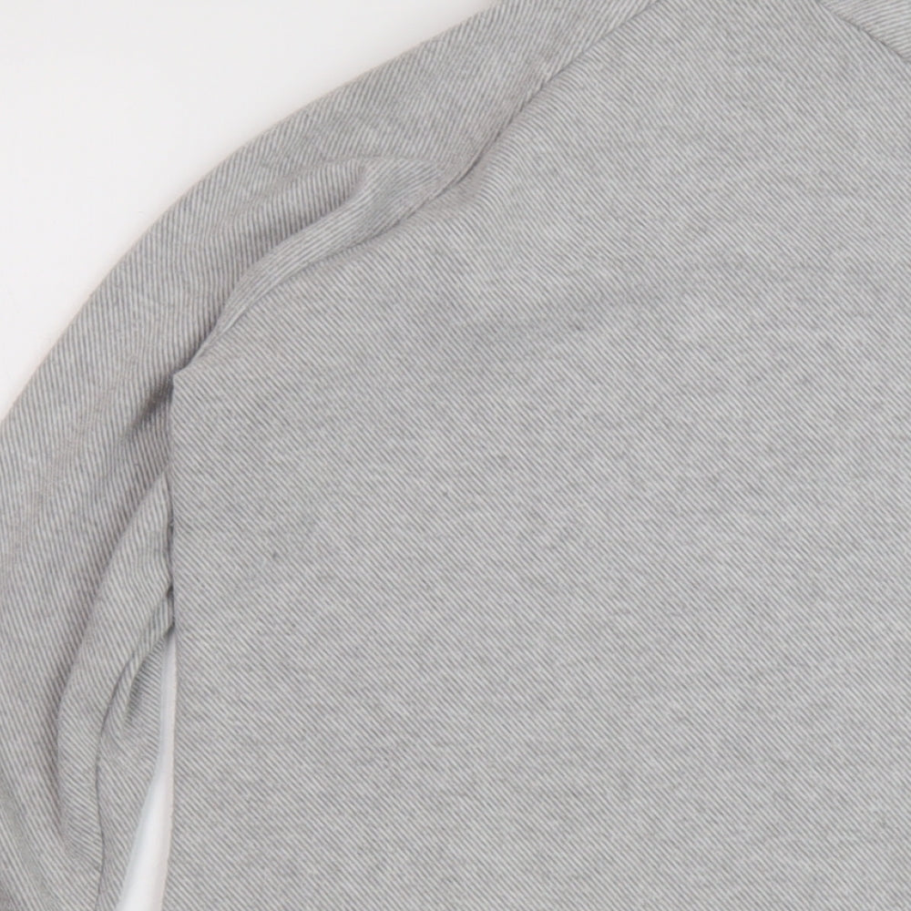 Kyodan Womens Grey Polyester Pullover Sweatshirt Size S Zip