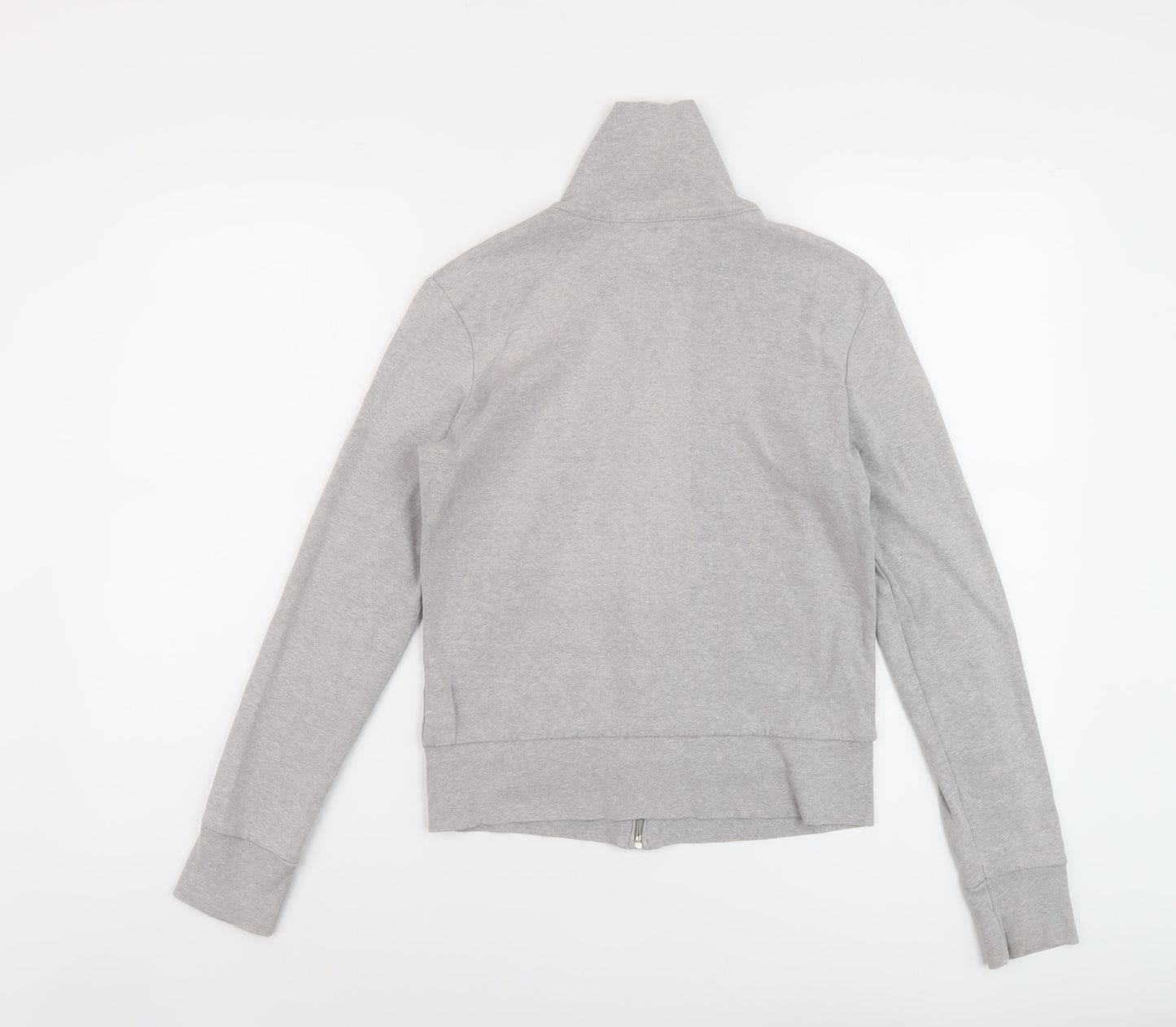 Roots Womens Grey Cotton Full Zip Sweatshirt Size S Zip