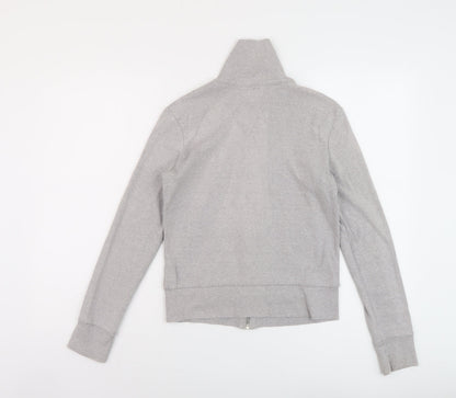 Roots Womens Grey Cotton Full Zip Sweatshirt Size S Zip