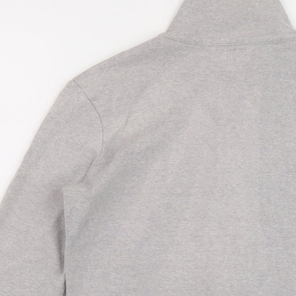 Roots Womens Grey Cotton Full Zip Sweatshirt Size S Zip