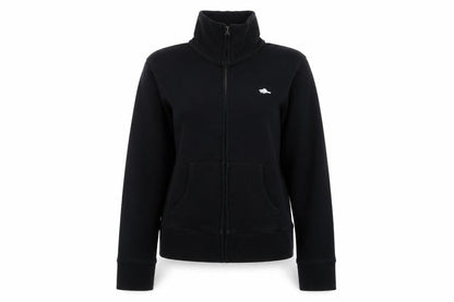Roots Womens Black Cotton Full Zip Sweatshirt Size XS Zip
