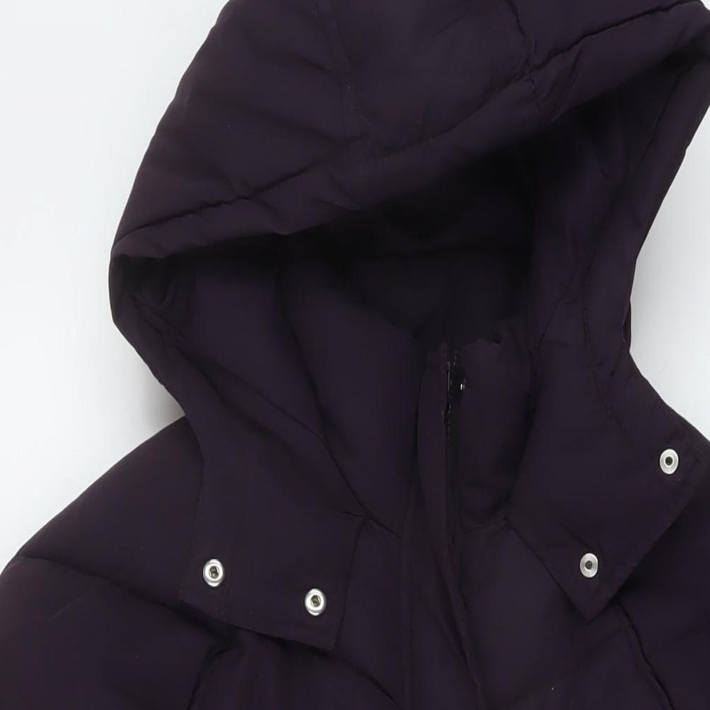 Womens UK Size 8 H&M Purple Puffer Jacket