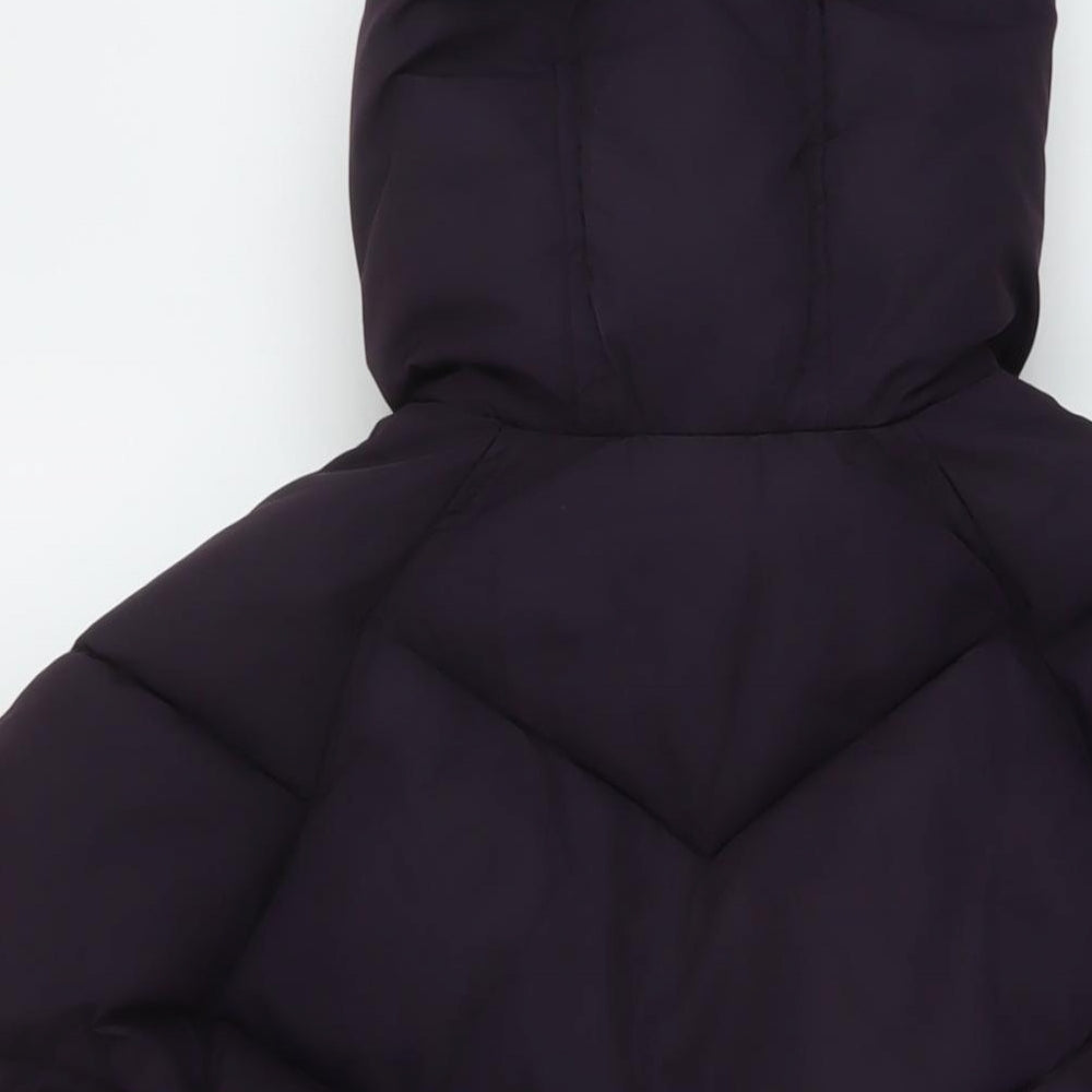 Womens UK Size 8 H&M Purple Puffer Jacket