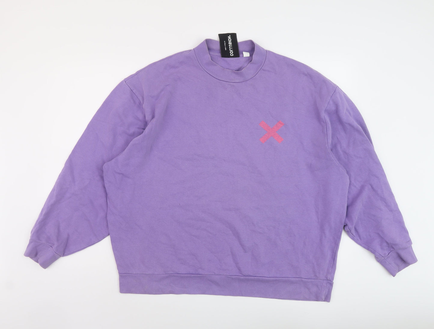Womens UK Size XL COLLUSION Purple Pullover Sweatshirt