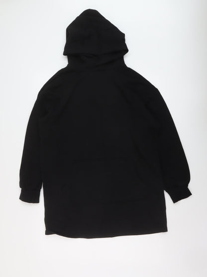 H&M Womens Black Cotton Pullover Hoodie Size S Pullover