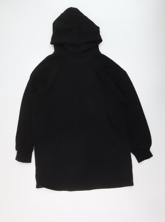 H&M Womens Black Cotton Pullover Hoodie Size S Pullover
