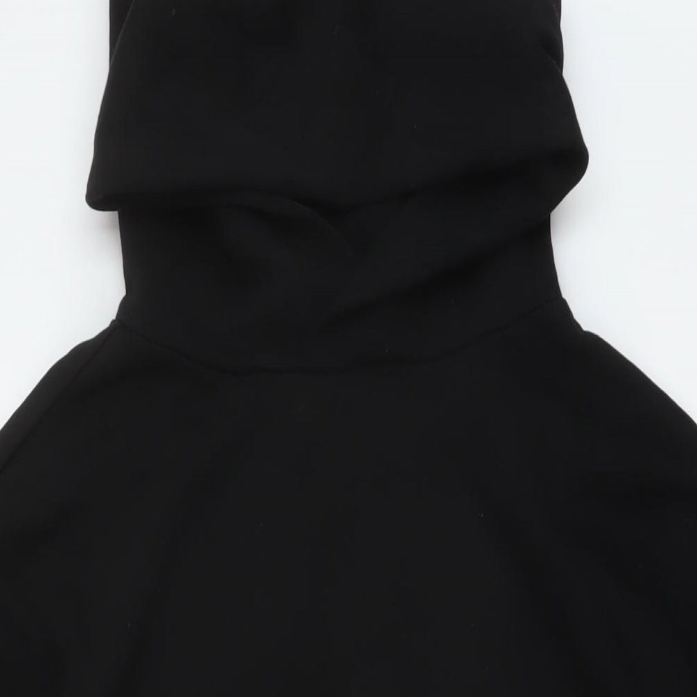 H&M Womens Black Cotton Pullover Hoodie Size S Pullover