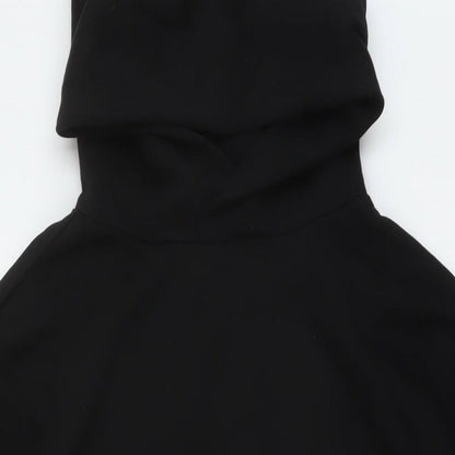 H&M Womens Black Cotton Pullover Hoodie Size S Pullover