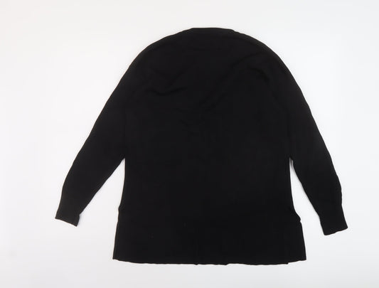 La Redoute Womens Black Crew Neck Acrylic Pullover Jumper Size M