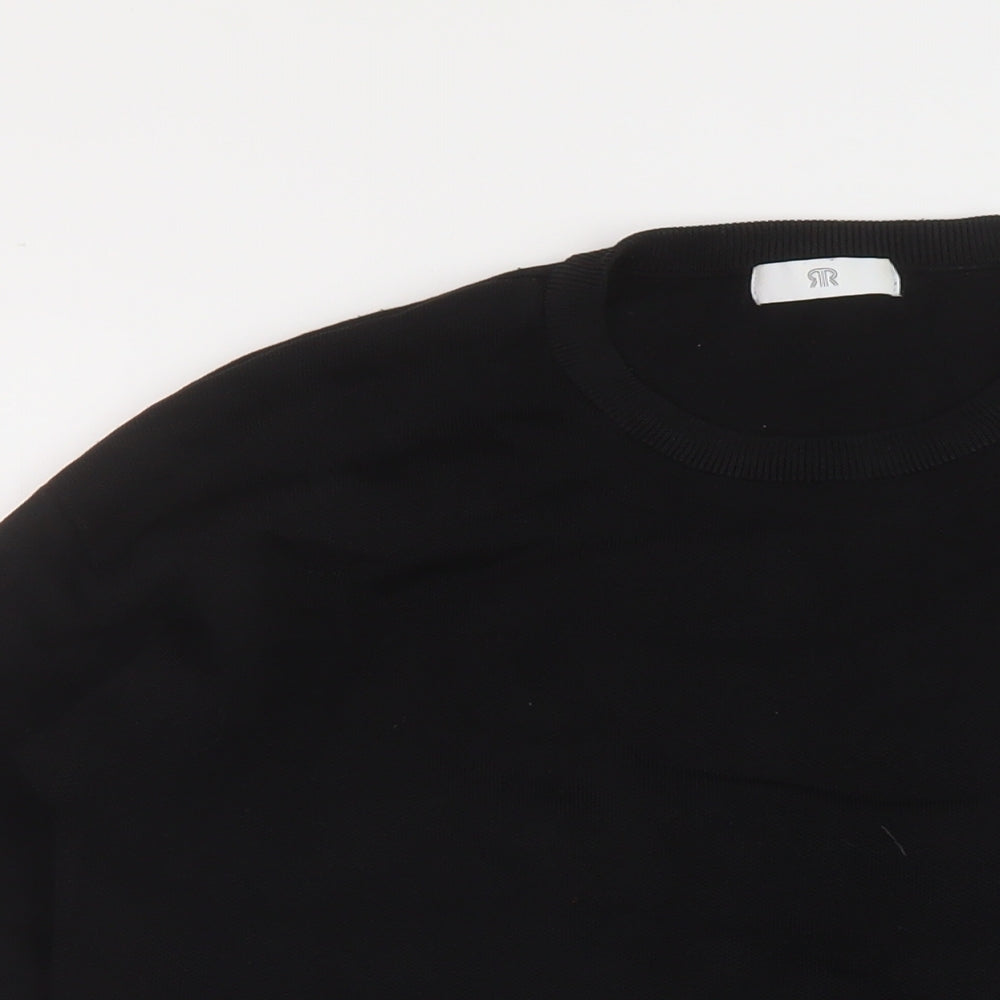 La Redoute Womens Black Crew Neck Acrylic Pullover Jumper Size M