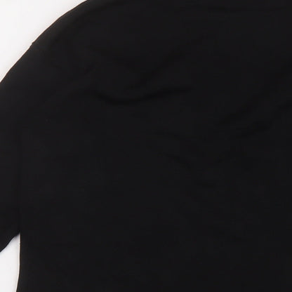 La Redoute Womens Black Crew Neck Acrylic Pullover Jumper Size M