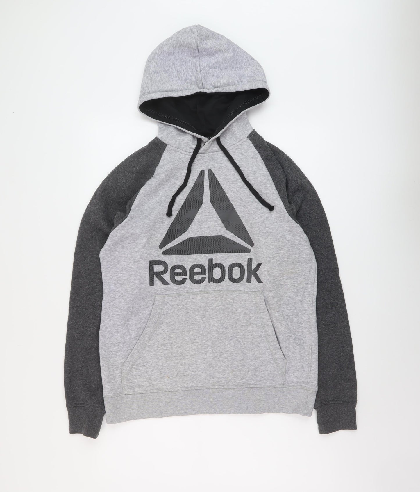 Mens UK Size S Reebok Grey Pullover Hoodie