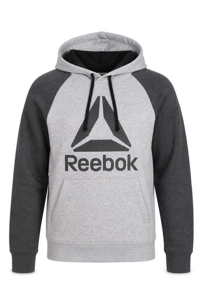 Mens UK Size S Reebok Grey Pullover Hoodie