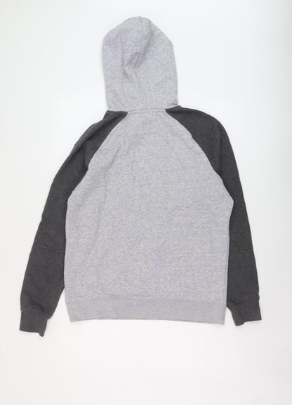 Mens UK Size S Reebok Grey Pullover Hoodie