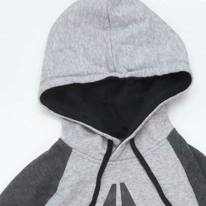 Mens UK Size S Reebok Grey Pullover Hoodie