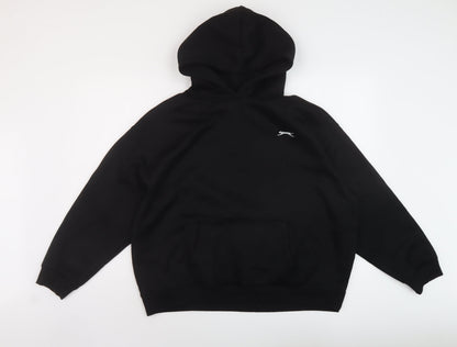 Slazenger Womens Black Polyester Pullover Hoodie Size 14 Pullover