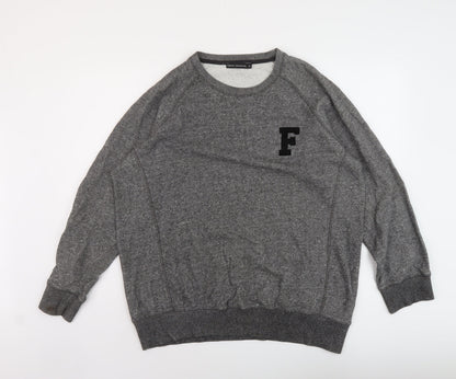Mens UK Size XL French Connection Grey Pullover Sweatshirt