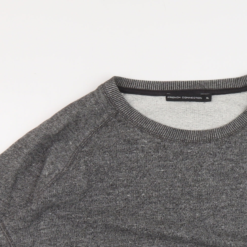 Mens UK Size XL French Connection Grey Pullover Sweatshirt