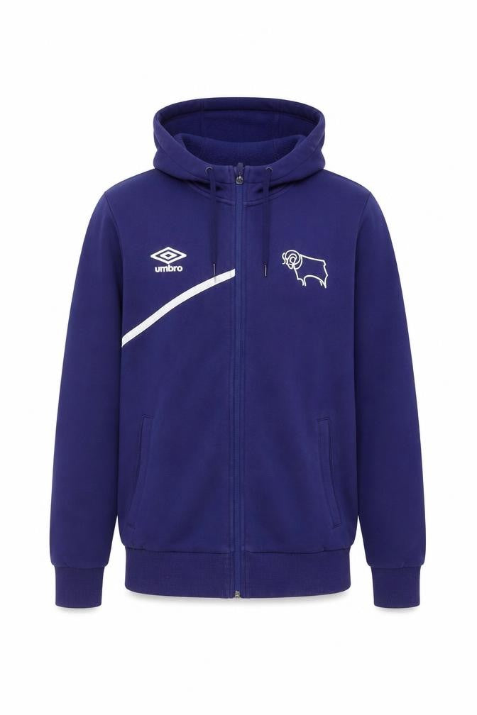Mens UK Size S Umbro Blue Full Zip Hoodie
