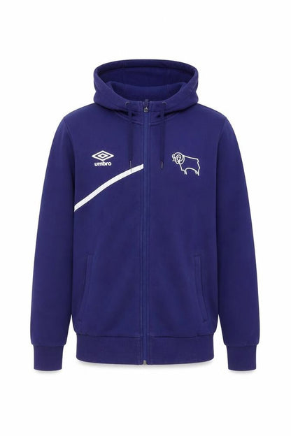 Mens UK Size S Umbro Blue Full Zip Hoodie