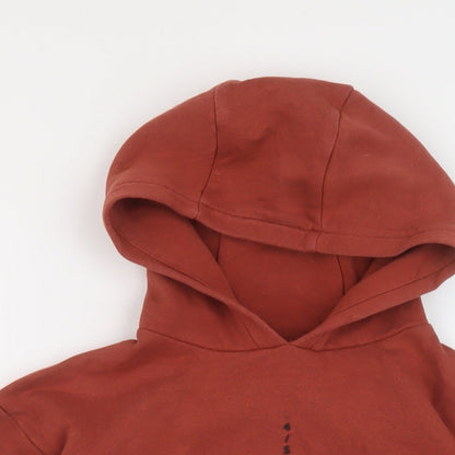 NEXT Boys Brown Cotton Pullover Hoodie Size 9 Years Pullover