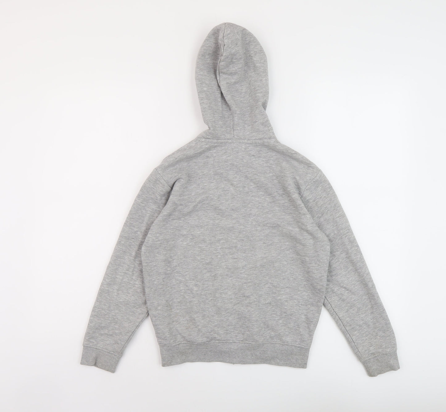 New Look Girls Grey Cotton Full Zip Hoodie Size 9 Years Zip