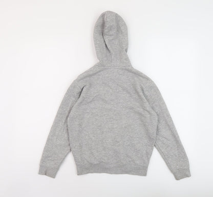 New Look Girls Grey Cotton Full Zip Hoodie Size 9 Years Zip