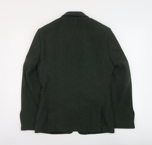 ASOS Mens Green Acrylic Jacket Suit Jacket Size 36 Regular