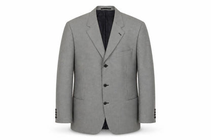 Jonathan Chrles Mens Black Geometric Wool Jacket Suit Jacket Size 50 Regular