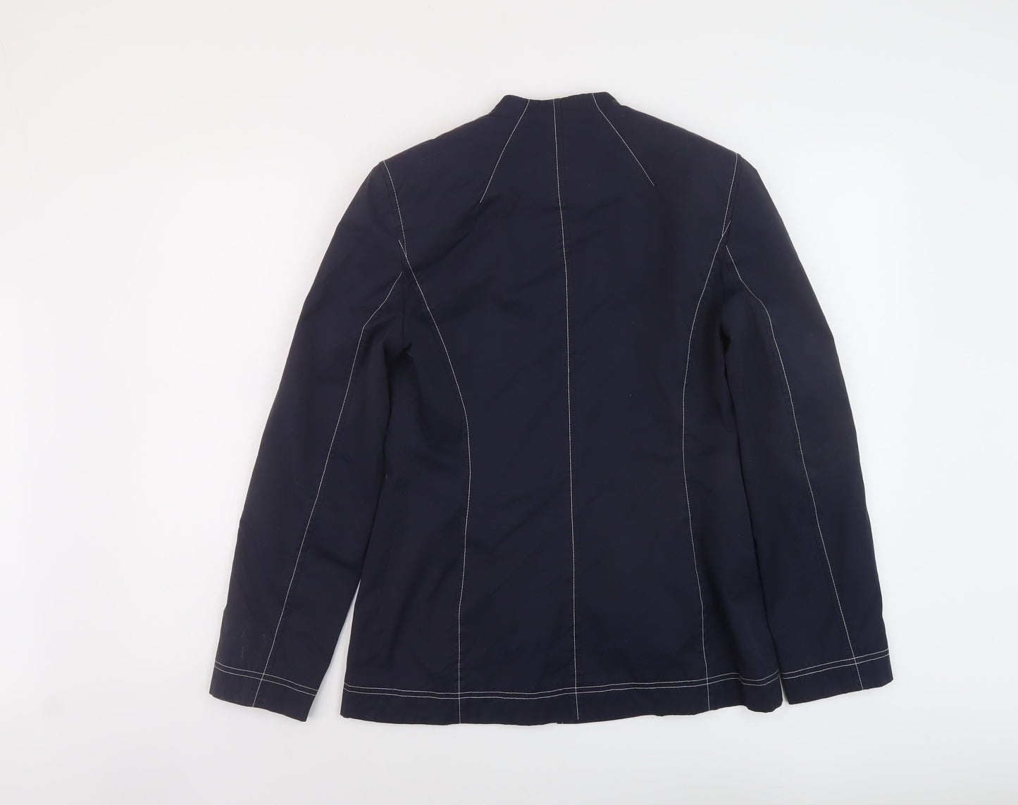 Linea Womens Blue Jacket Size 8 Zip