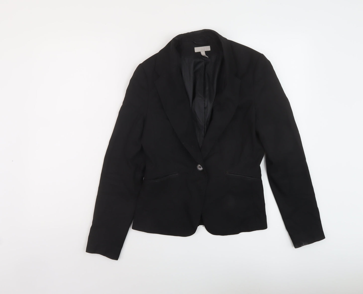 Womens UK Size 8 H&M Black Jacket