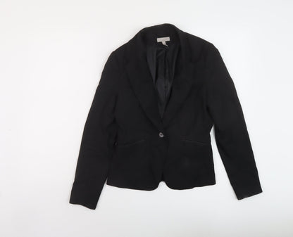 Womens UK Size 8 H&M Black Jacket