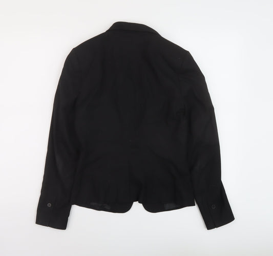 Womens UK Size 8 H&M Black Jacket