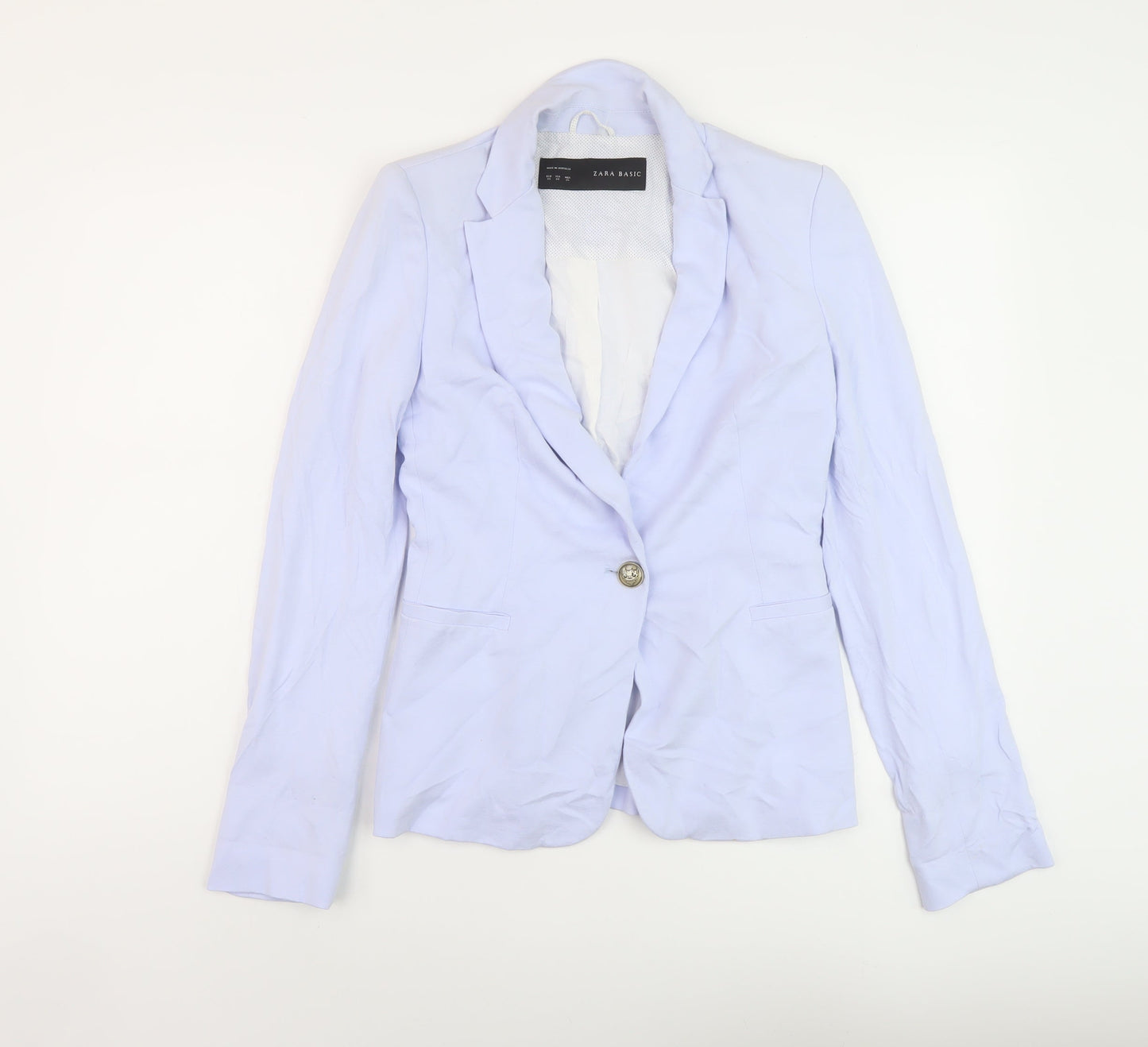 Zara Womens Blue Jacket Size XS Button