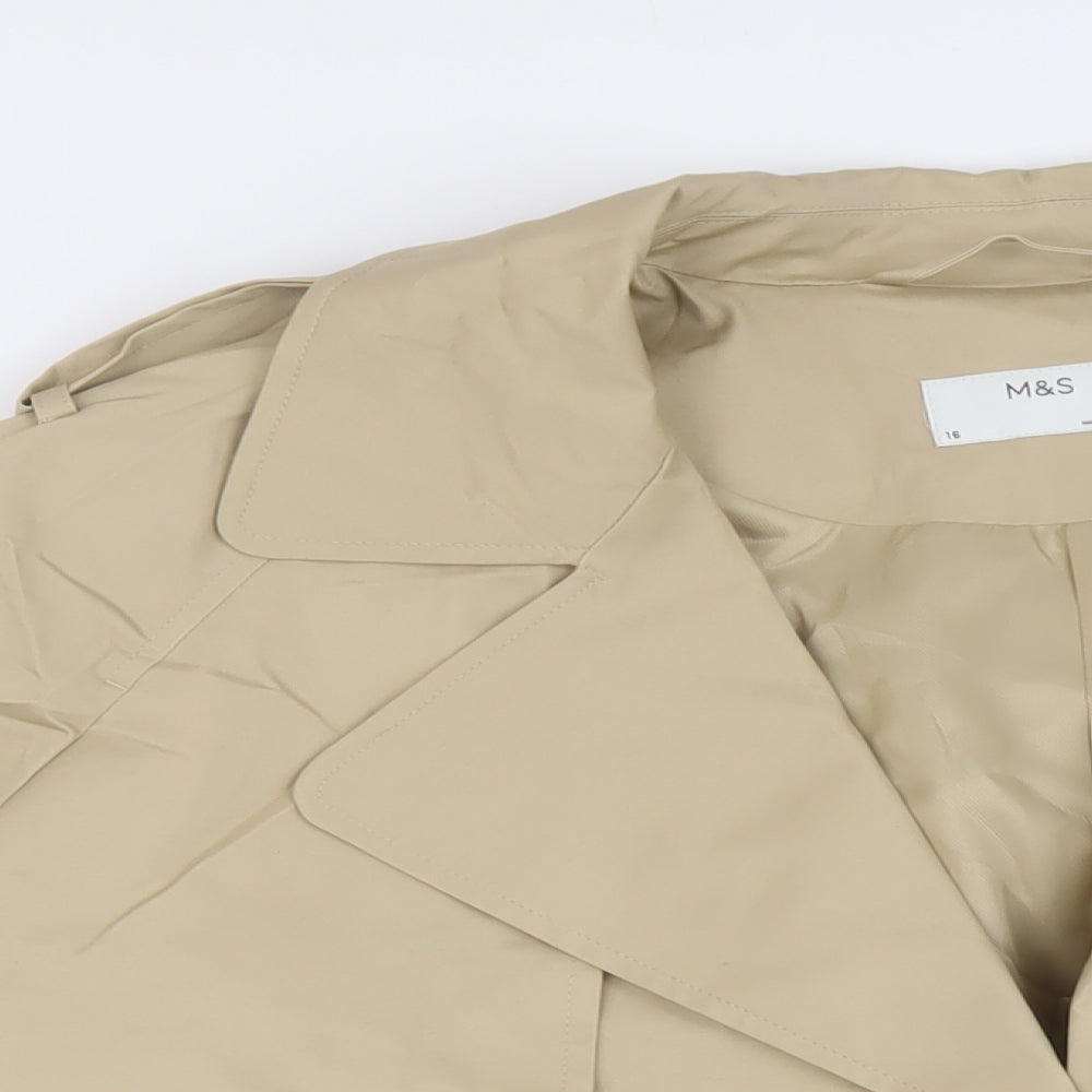 Womens UK Size 16 Marks and Spencer Beige Jacket