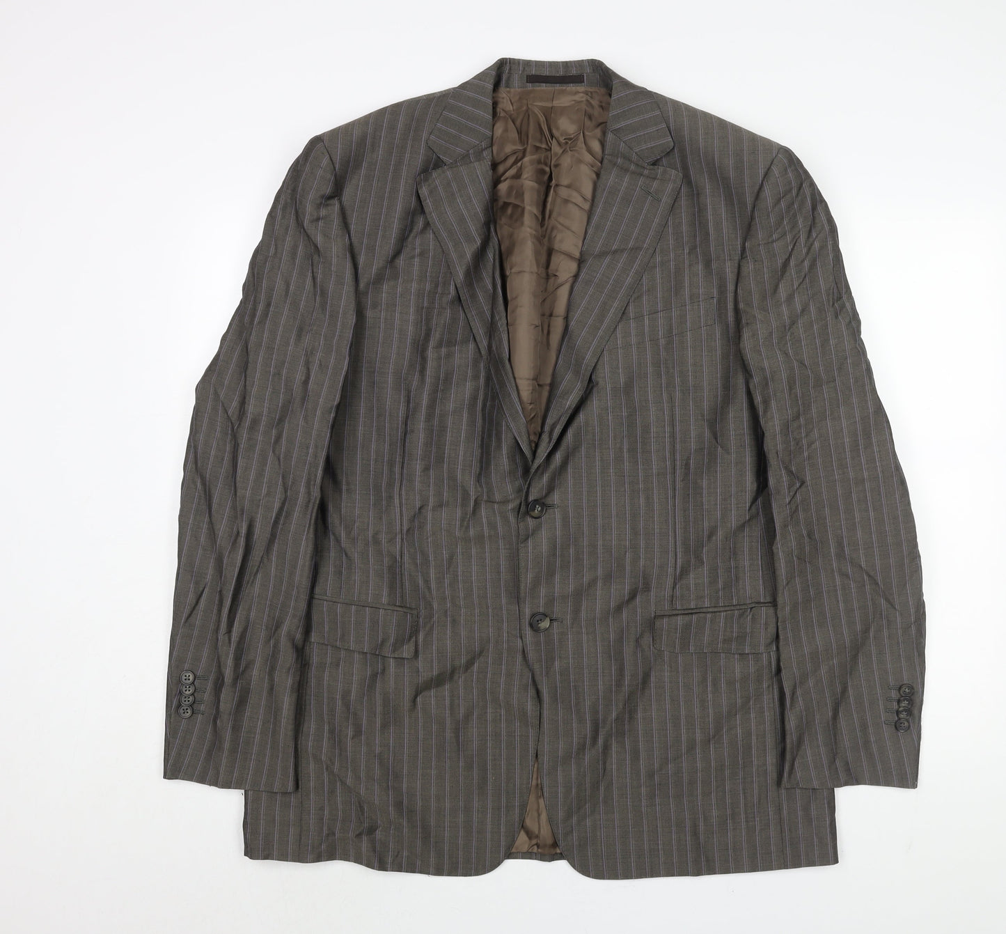 Mens UK Size 42 Ermenegildo Zegna Regular Grey Suit Jacket