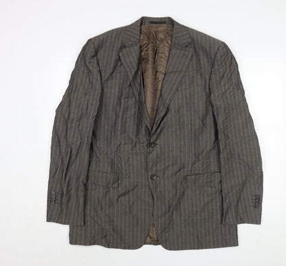 Mens UK Size 42 Ermenegildo Zegna Regular Grey Suit Jacket