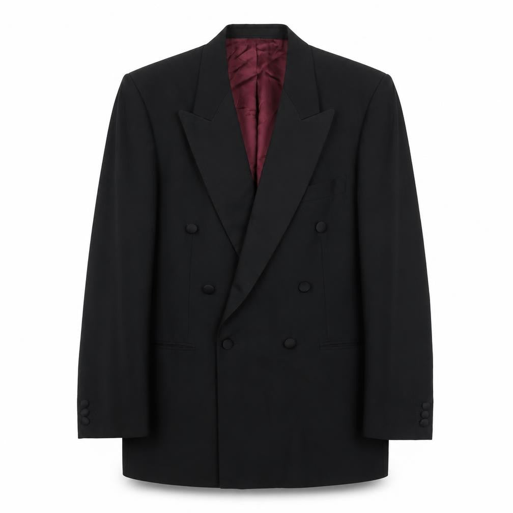 Mens UK Size 40 St Michael Regular Black Suit Tuxedo