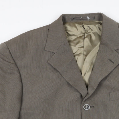 Mens UK Size 42 Tom English Regular Brown Suit Jacket