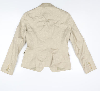 Womens UK Size 10 Tahari Regular Beige Suit Jacket