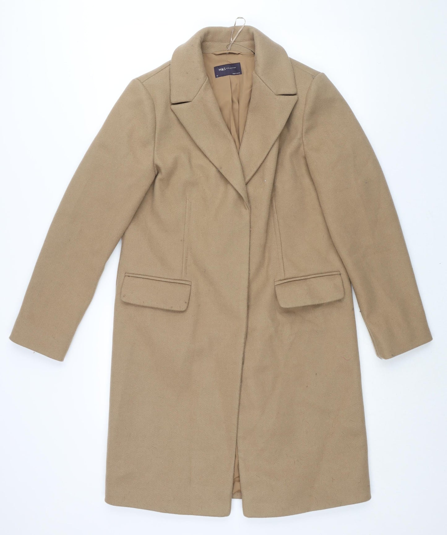 Womens UK Size 10 Marks and Brown Overcoat